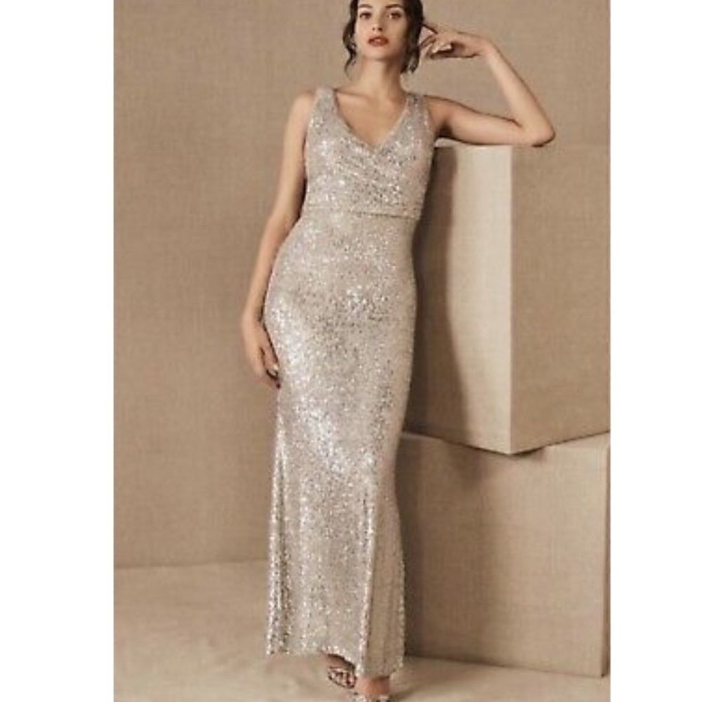 Bhldnsurrey Dresssilversequindress